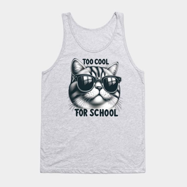 Too Cool For School Tank Top by TooplesArt